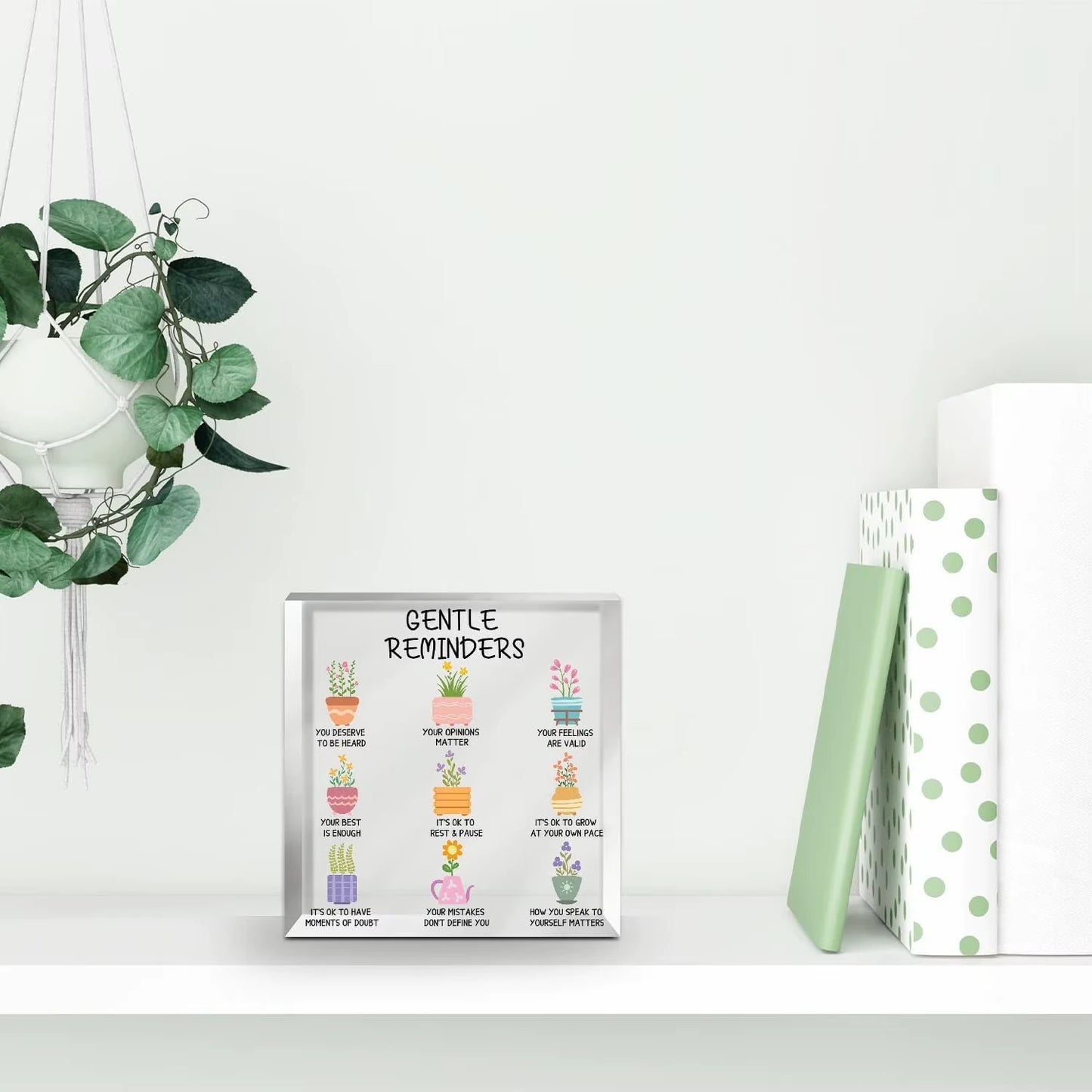 Gentle Reminders - a Square of Self-Validation