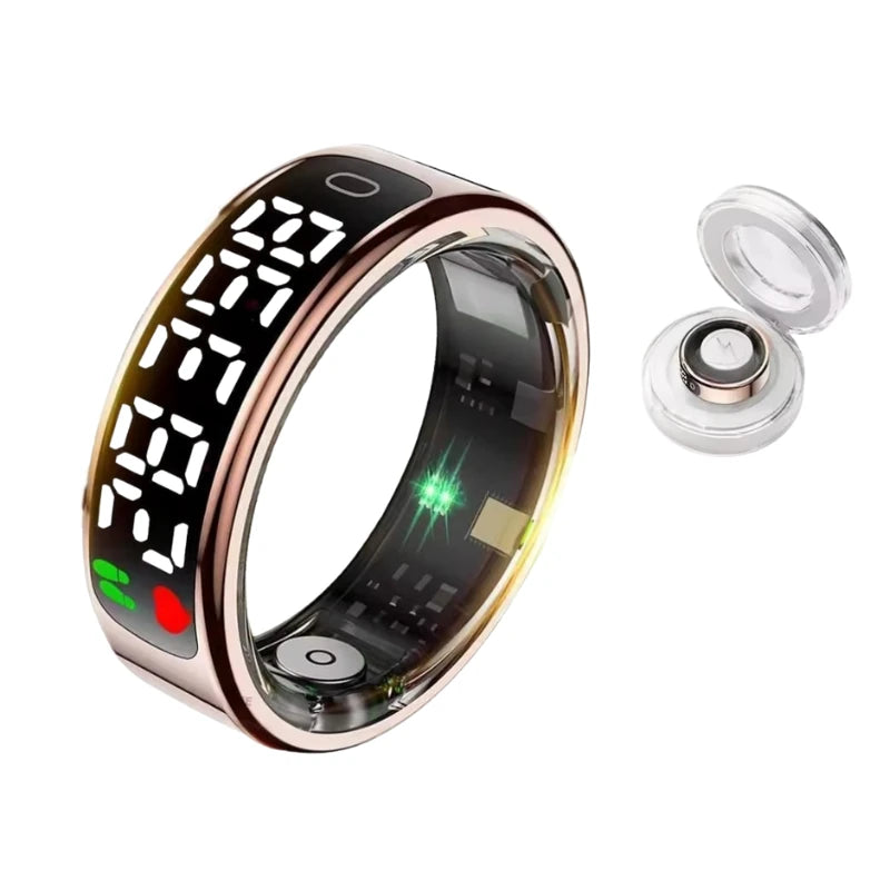 Wellness Smart Ring with LED Display