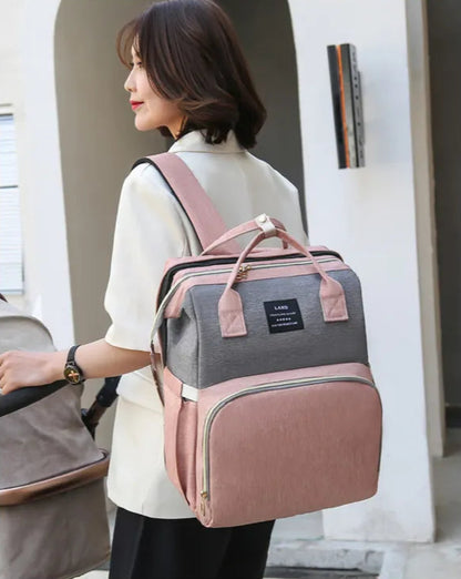 Baby Diaper Bag with Crib