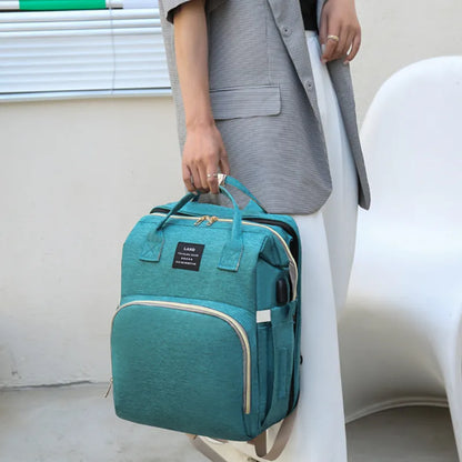 Baby Diaper Bag with Crib