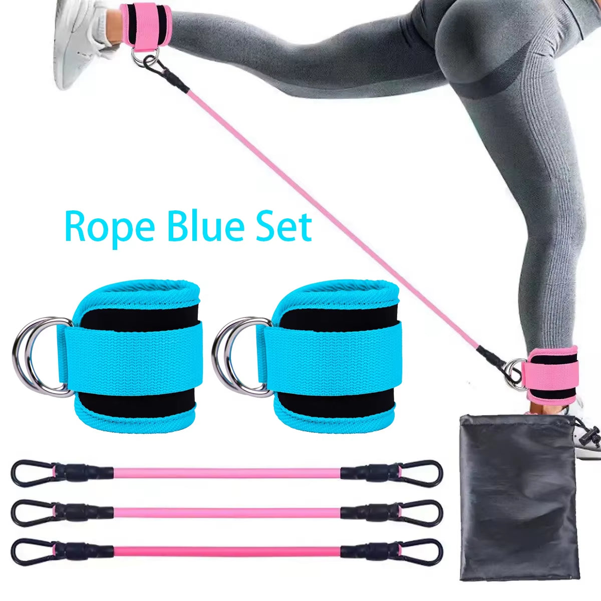 Ankle Strap Resistance Band Set - JoyClik