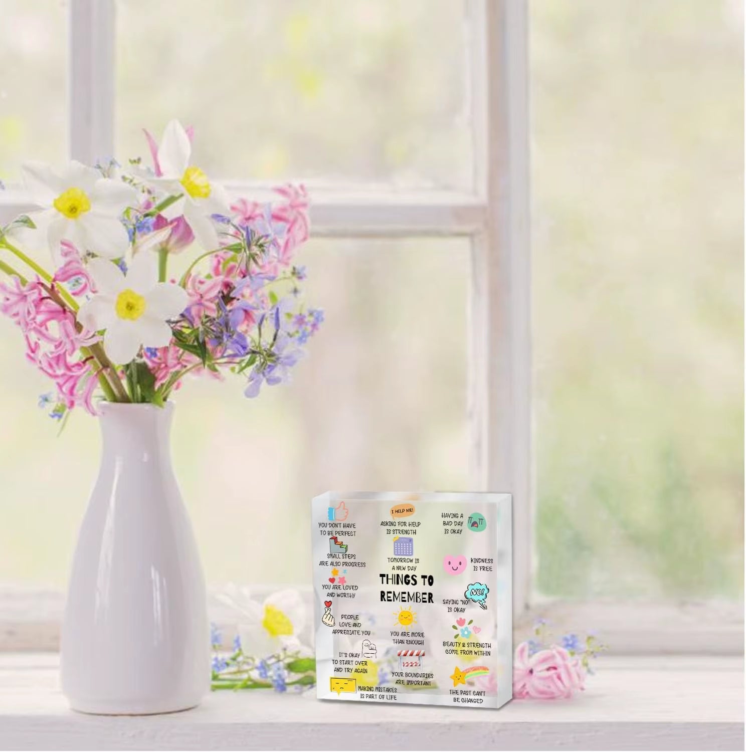 Mental Health Gifts for Women, Coworker Counselor Office Therapist Sign, Recovery Self Care Encourage Gifts