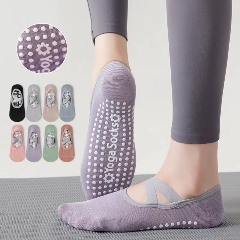 Woman's Breathable Non-Slip Yoga Socks - JoyClik