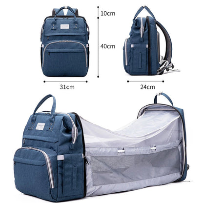 Baby Diaper Bag with Crib