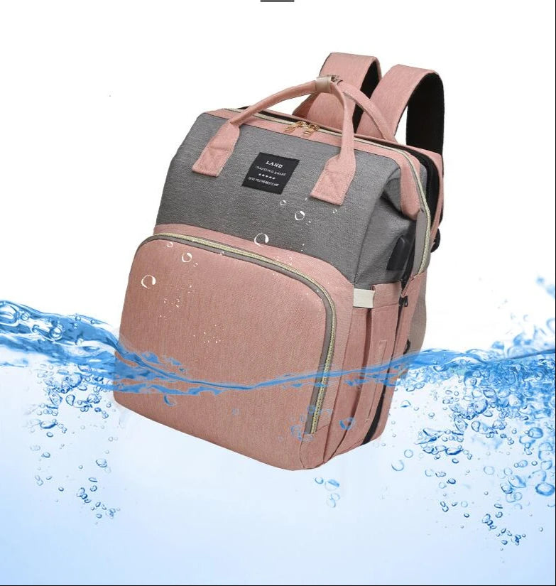 Baby Diaper Bag with Crib
