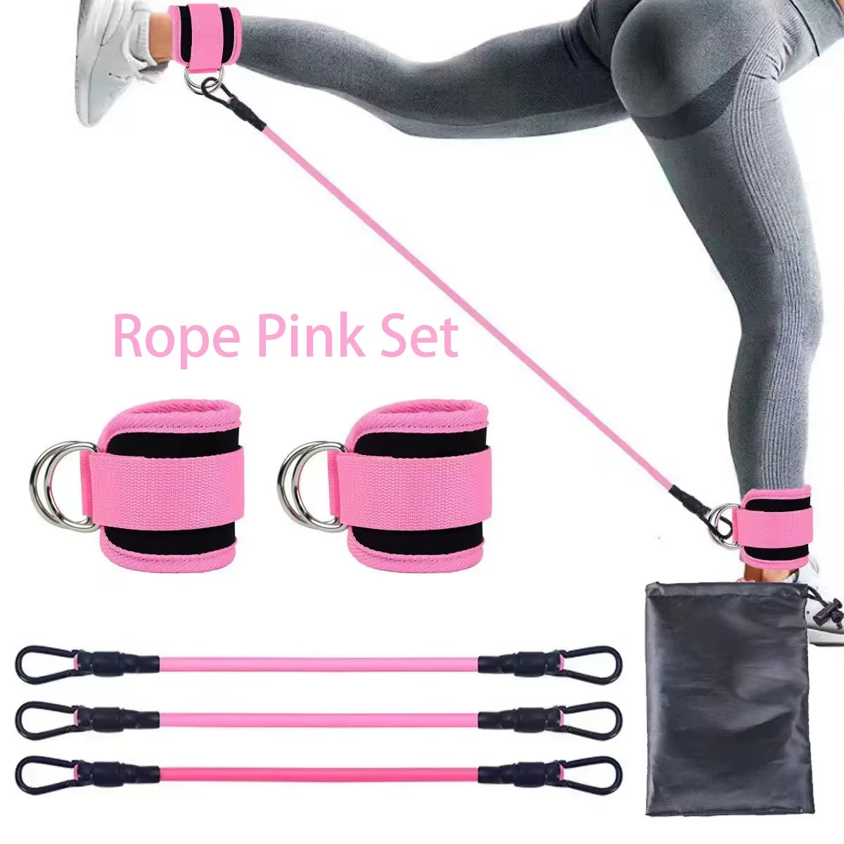 Ankle Strap Resistance Band Set - JoyClik