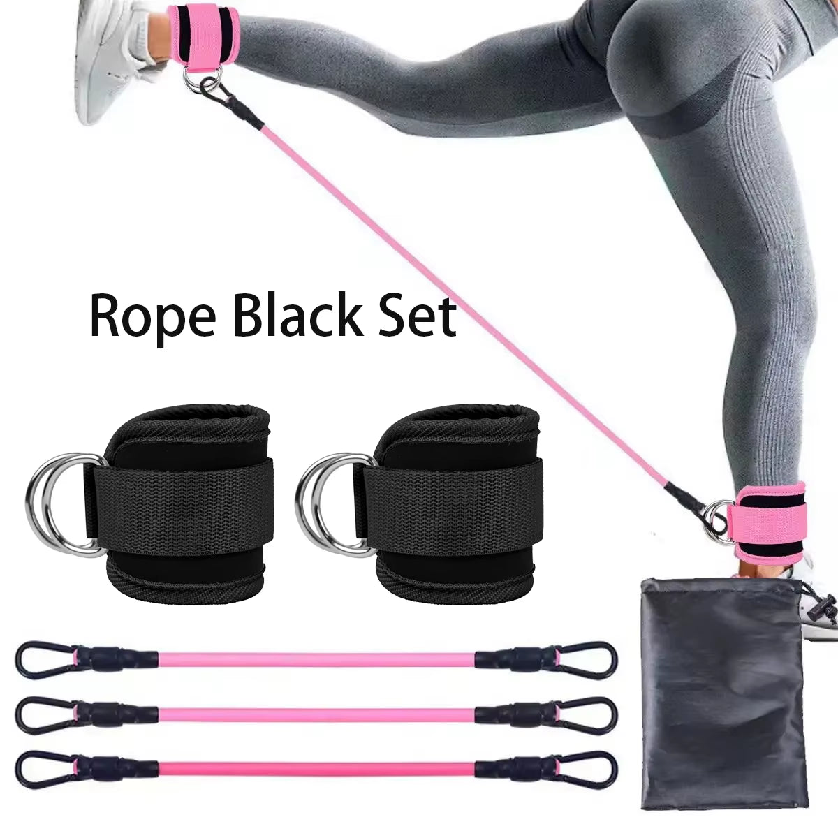 Ankle Strap Resistance Band Set - JoyClik