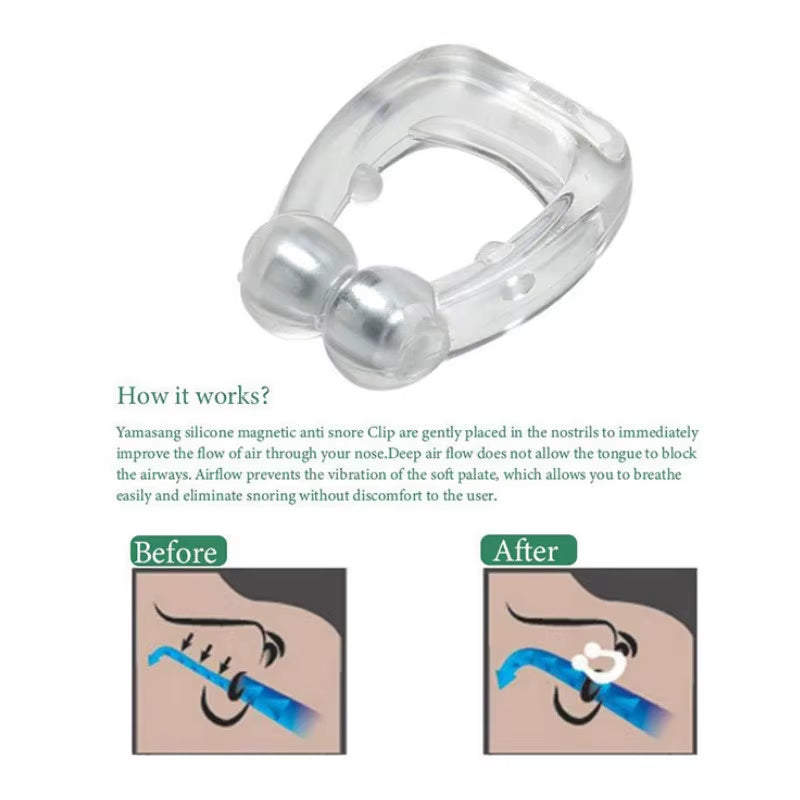 SilentMag™ Anti-Snore Clip – Breathe Easy, Sleep Soundly - JoyClik