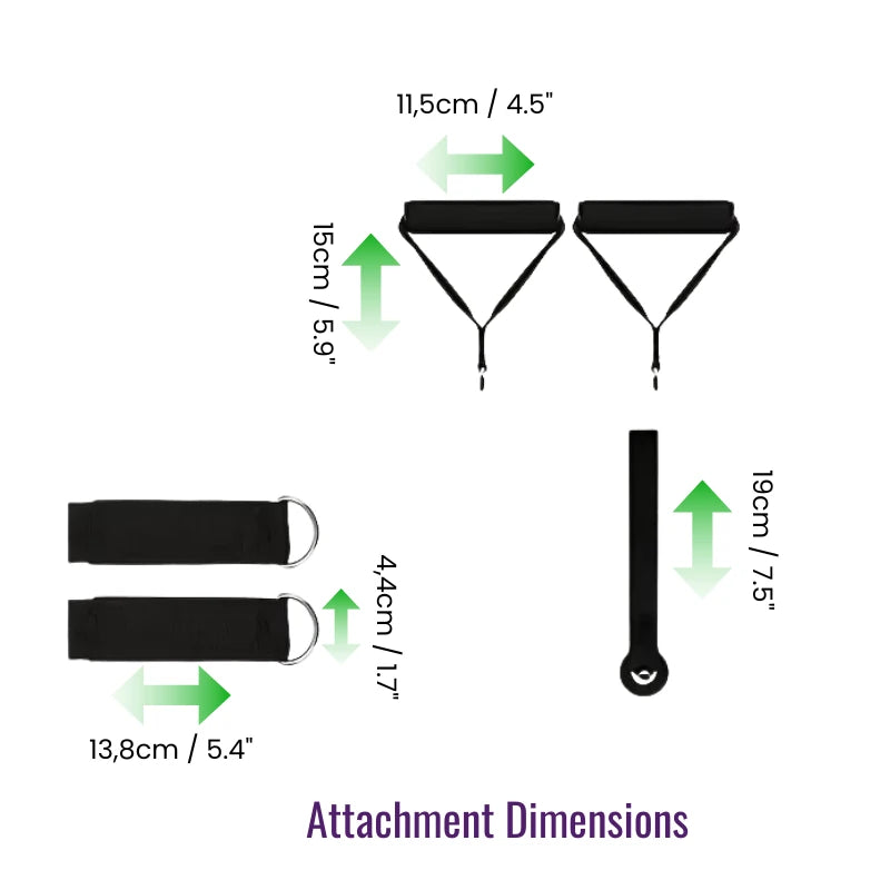 11Pcs TPE Resistance Bands Set