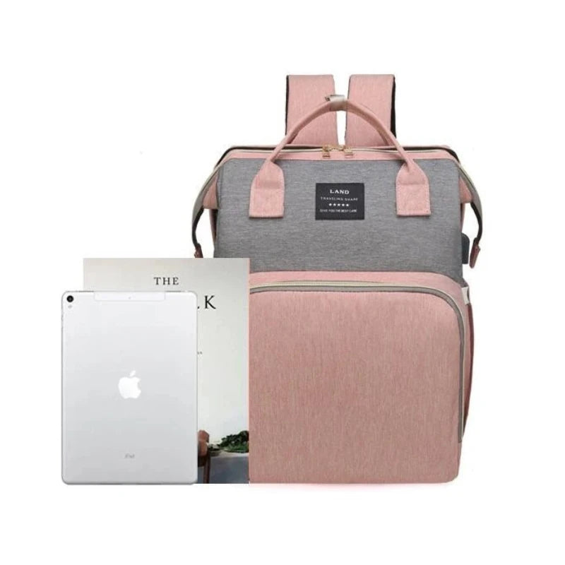 Baby Diaper Bag with Crib