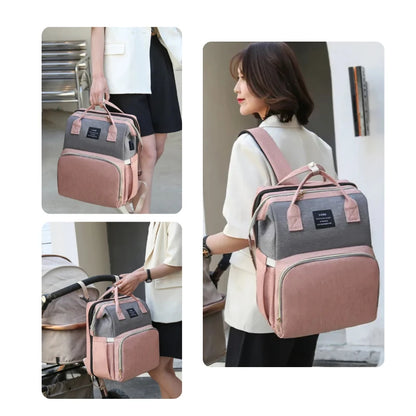 Baby Diaper Bag with Crib