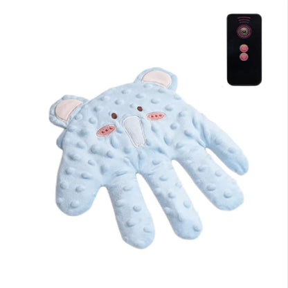 Blue Elephant HushHand with remote control on a white background