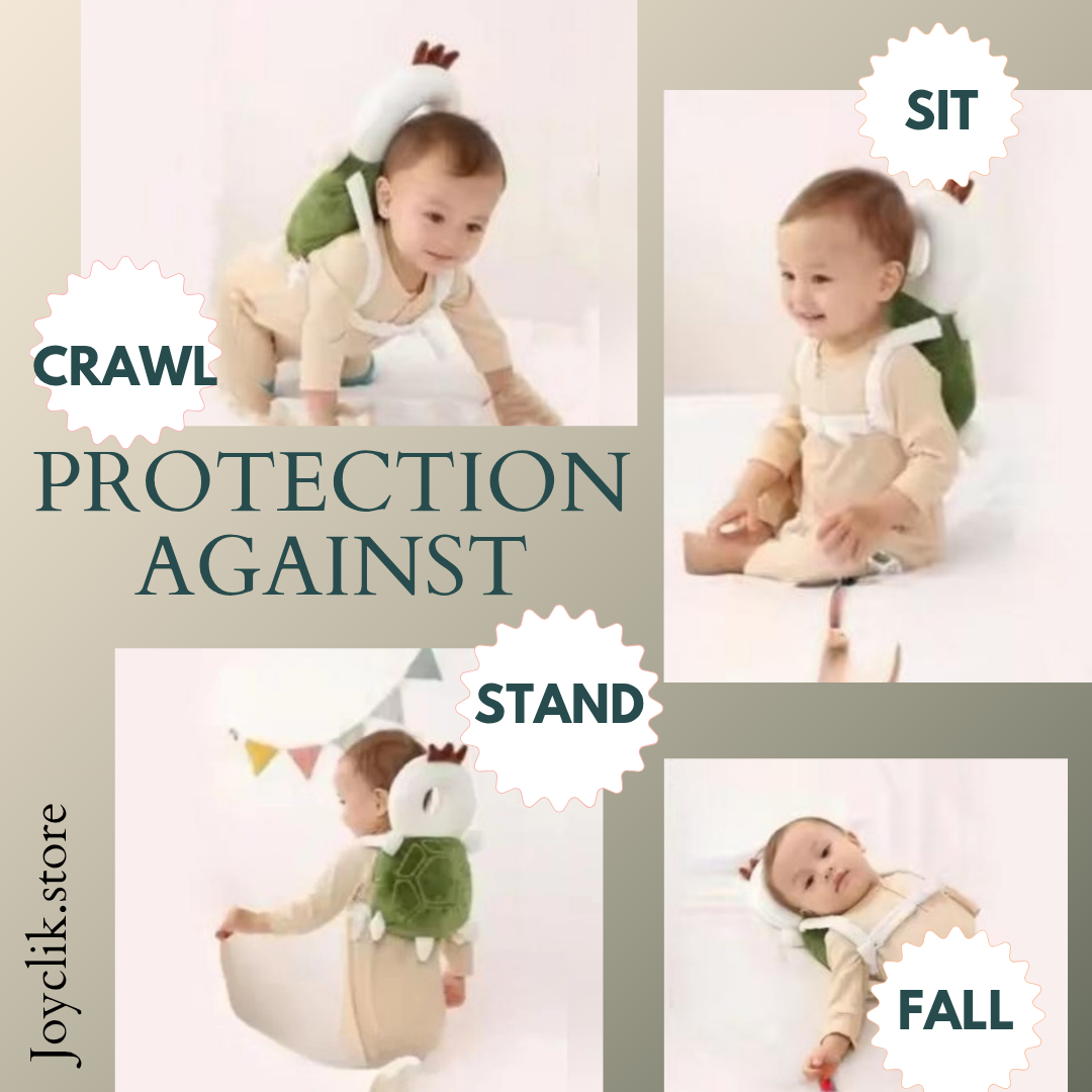 Baby Safety Cloud™ - Soft, Adjustable & Adorable Baby Head Protector - JoyClik