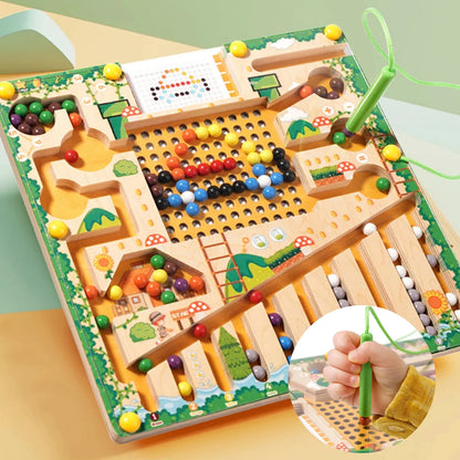 Montessori Magnetic Maze Board