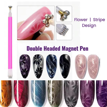 4Pcs Cat Eye Magnetic Nail Art Set