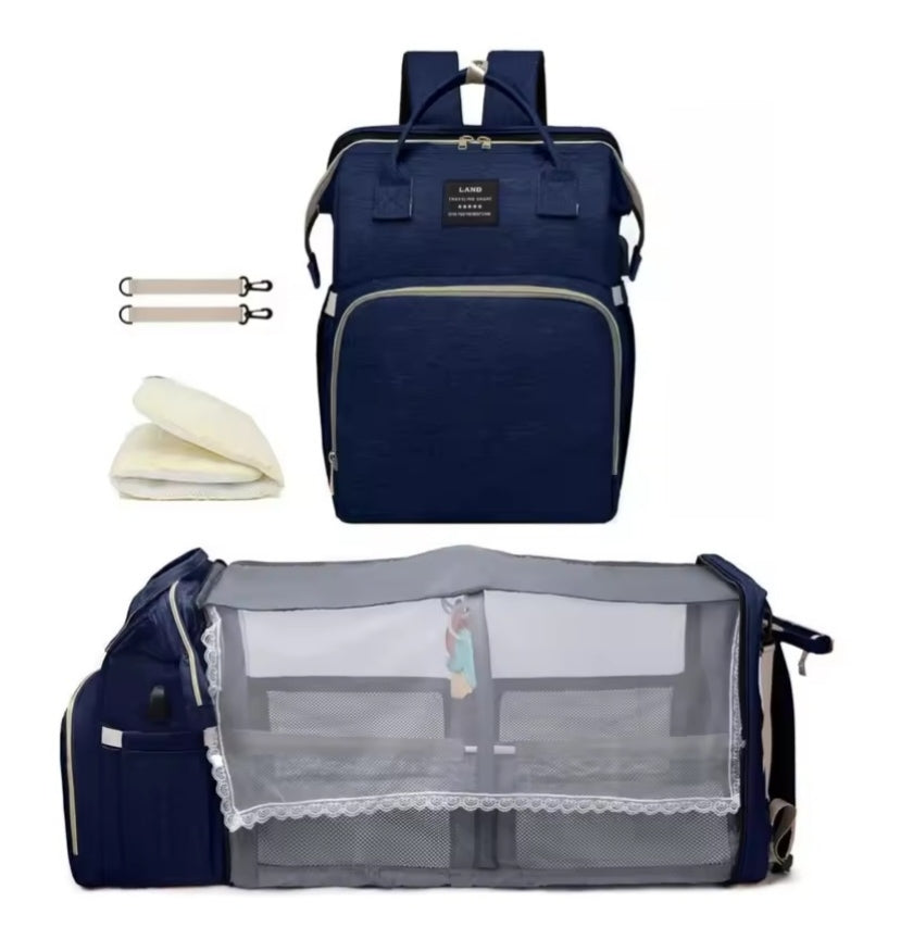 Baby Diaper Bag with Crib