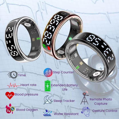 Wellness R13 LED Display Smart Ring