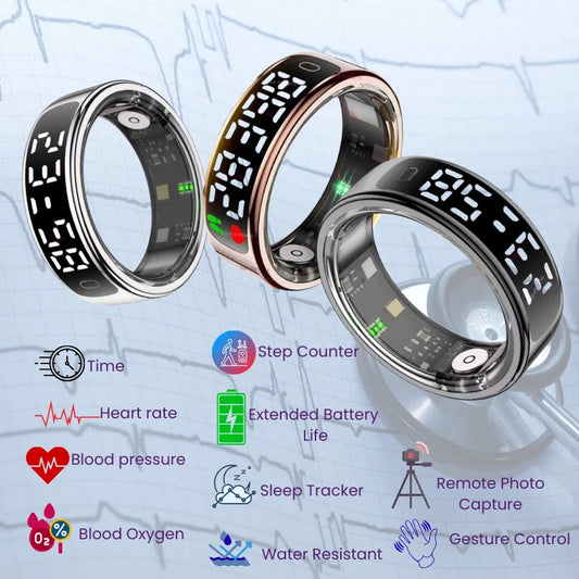 Wellness R13 LED Display Smart Ring