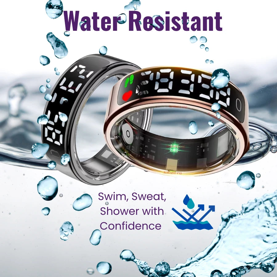 Wellness R13 LED Display Smart Ring