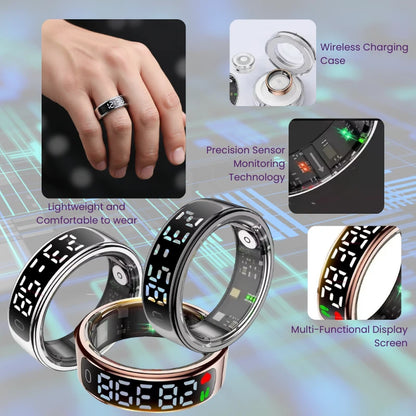 Wellness R13 LED Display Smart Ring