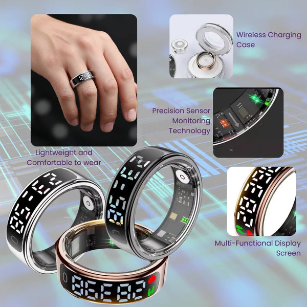 Wellness R13 LED Display Smart Ring