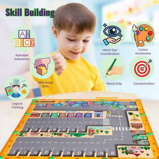 Montessori Magnetic Maze Board