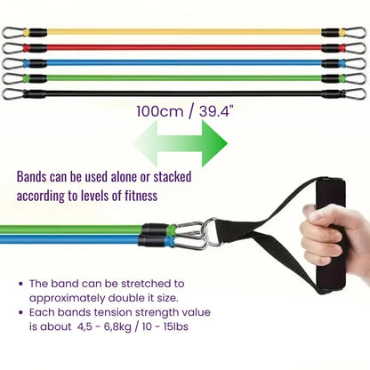 11Pcs Resistance Band Set