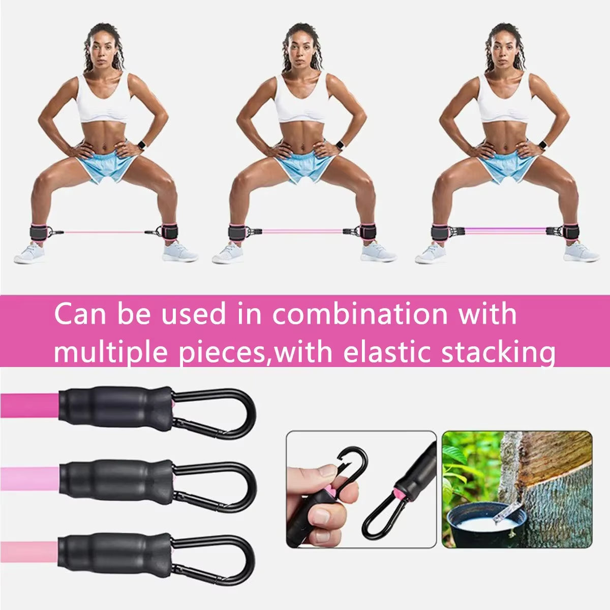 Ankle Strap Resistance Band Set - JoyClik