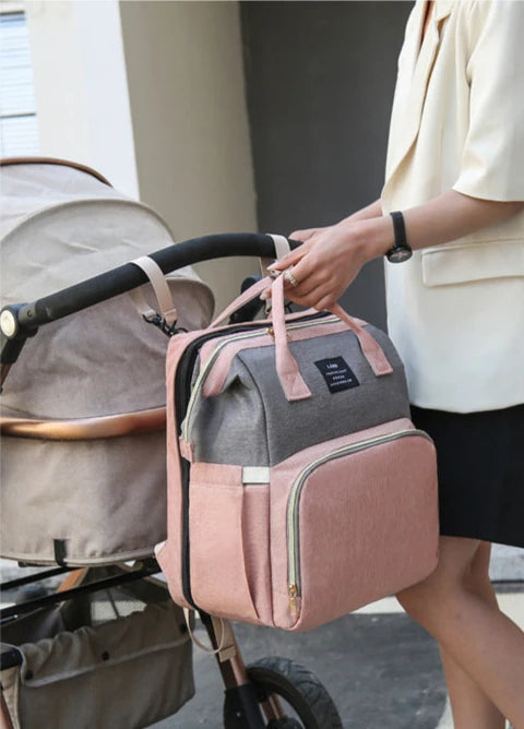 Baby Diaper Bag with Crib