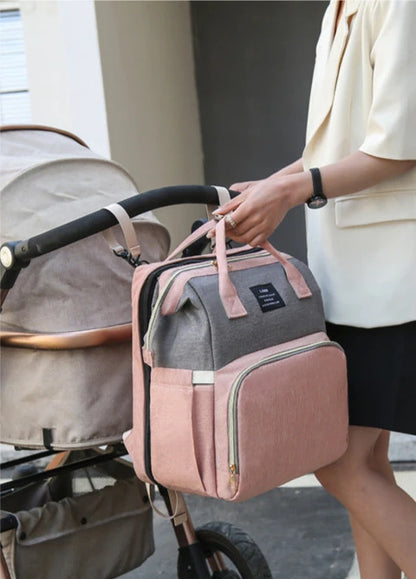 Baby Diaper Bag with Crib