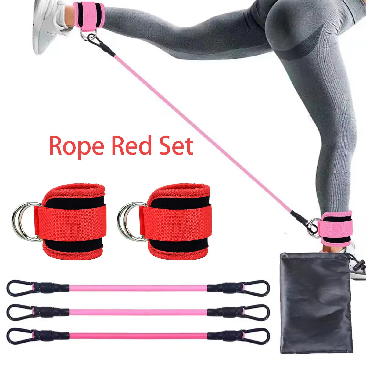 Ankle Strap Resistance Band Set - JoyClik