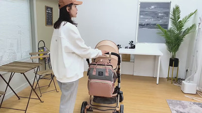 Baby Diaper Bag with Crib